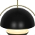 Lampa wisząca  z mosiężnym pierścieniem i czarnym metalowym kloszem Tavia NO2412353003 - Nordlux